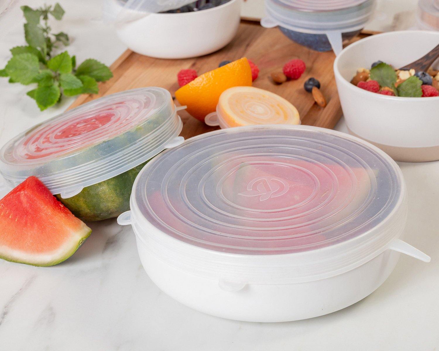 Silicone Stretch Lids Food Covers by EcoLifeMate