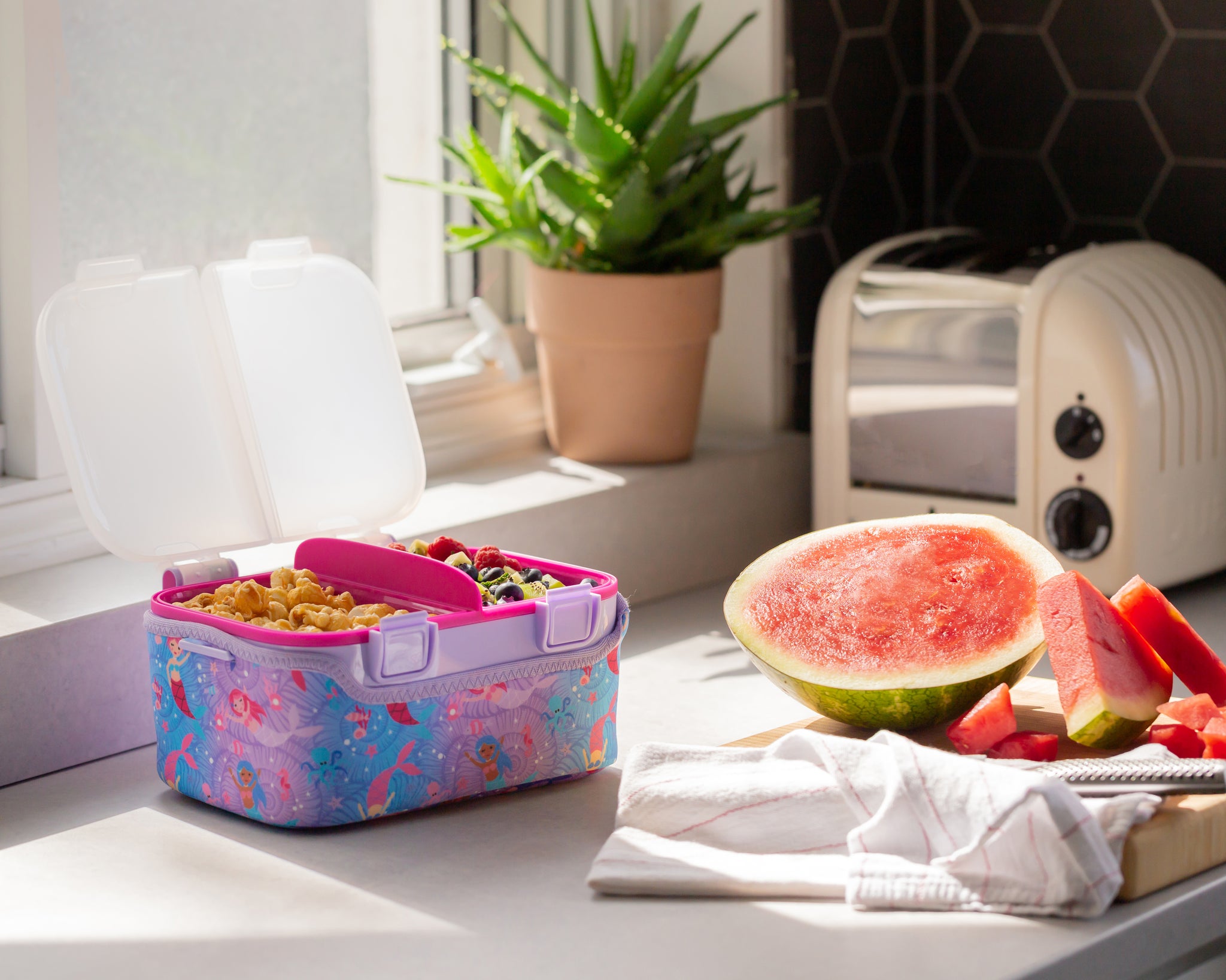 FOOD CUBE™ 3L ALL-IN-ONE LUNCH BOX | Magic Mermaid | Planet E .