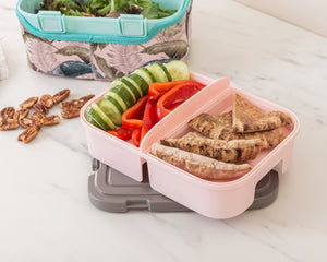 FOOD CUBE™ 3L ALL-IN-ONE LUNCH BOX | Peachy Palms | Planet E .
